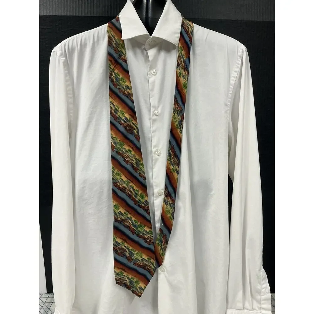Jerry Garcia‎ Tie Mens 100% Silk Necktie Abstract Multicolor Made In USA